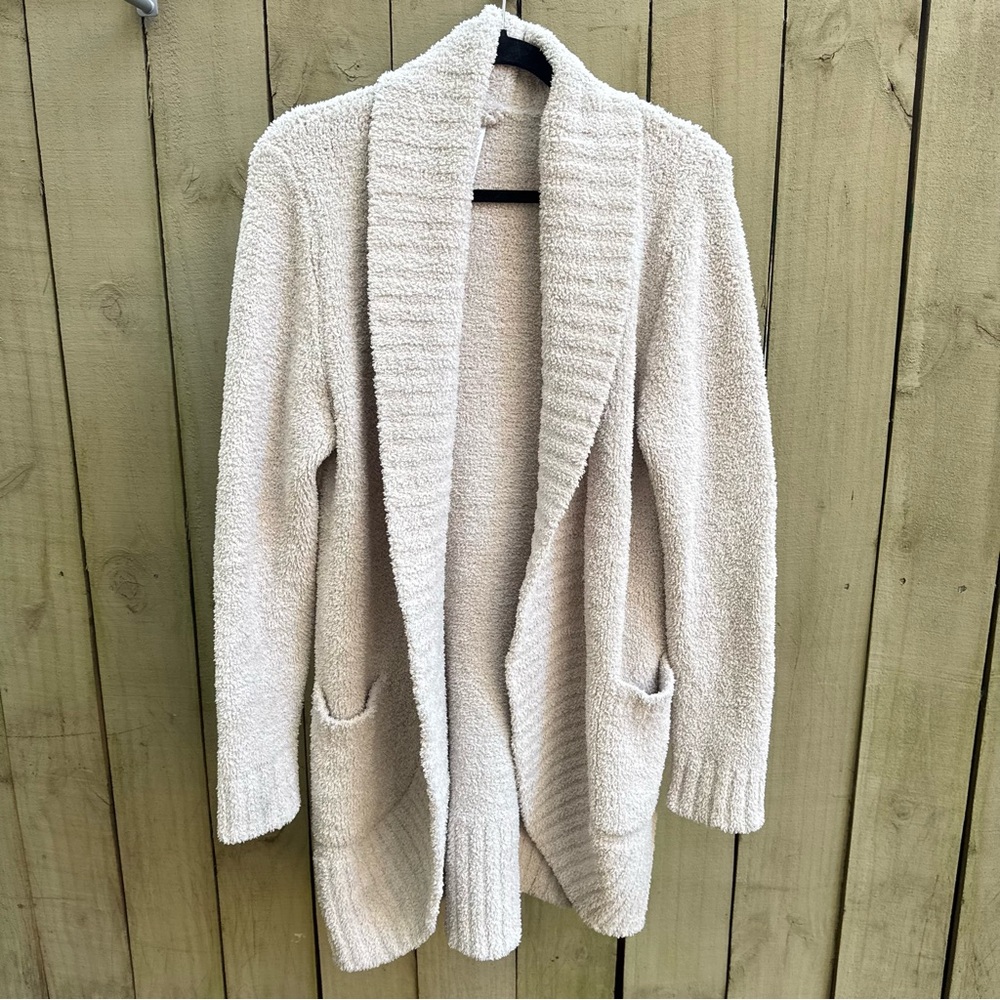 Cozy Cream Open-Front Sweater